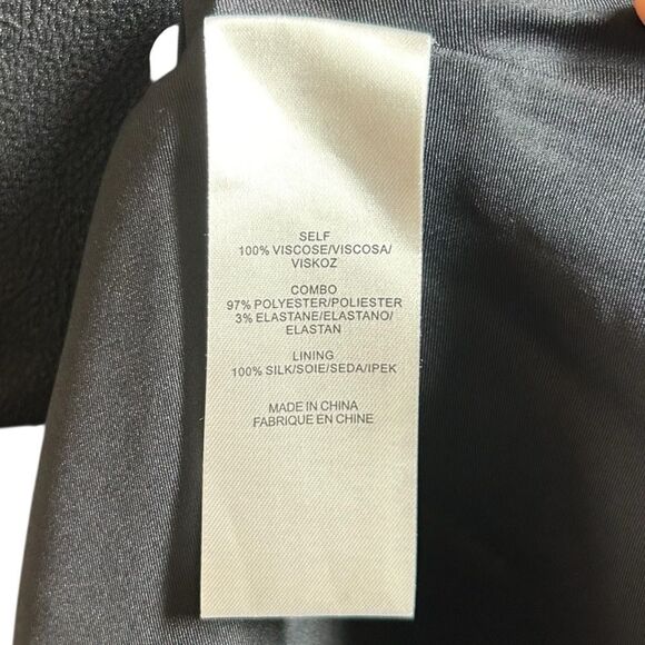 Tibi Black Multi Lila Floral Print Florence Midi Ruffle Long Dress Size 00‎ - Picture 9 of 13